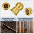 SUNGATOR Push to Connect Plumbing Fittings Mix, No Lead Brass 1/2 Inch Pushfit Female Adapter (4 PCS) and Male Adapter