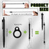 Ctosree 20 Sets Secure Pen with Adhesive Pen Chain and Silicone Ring Pocket Badge Reel Security Ballpoint Pens Counter Pen for Office Workers Nurses Teachers Colleagues by Ctosree