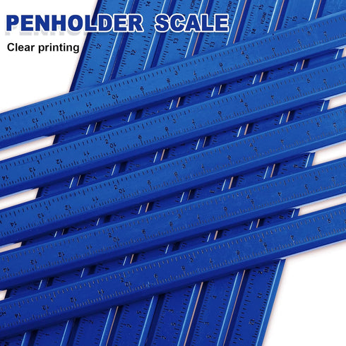Honoson 202 Pcs Carpenter Pencil Set, 200 Pcs Flat Construction Pencils with Ruler, 2 Pcs Sharpener for Woodworking