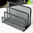VANRA Small Letter Sorter Desktop File Holder, Metal Mesh with 3 Vertical Compartments (Black)