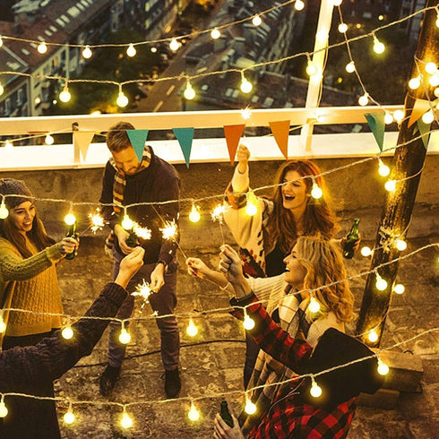 116 200 8 RaThun Globe String Lights Plug in Ft. LED Modes with Remote,Waterproof Fairy String Lights for Indoor