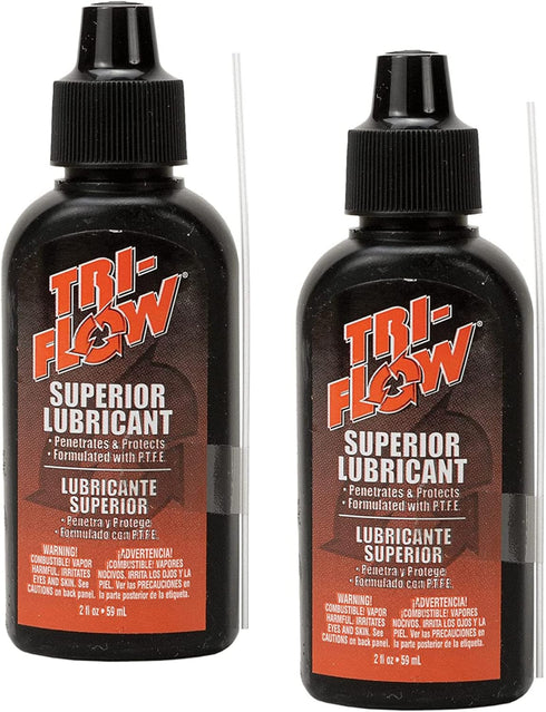 Tri-Flow, 2 OZ Squeeze Bottle, Lubricant with Teflon - 2 Pack