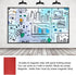 Magnetic Dry Erase Sheet, 5 Pack, 11.7 Inch x 8 Inch, Red Magnetic Board