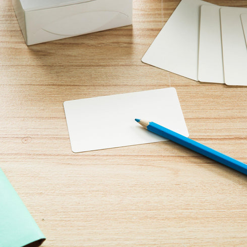 ZOOYOO Blank White Cardboard Message Card - Business Card 100 PCS (White)
