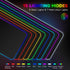 Hcman RGB Gaming Mouse Pad - Large LED Light Mousepad with Non-Slip Rubber Base (31.5 x 12 Inch)