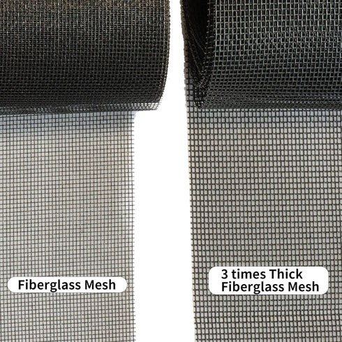 TOOLTRIZ 39 inch 100 inch Pet Proof Window Screen Replacement, W x L, Upgraded Thicken Charcoal Mesh for Sliding Pet