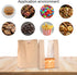 BDAFRYY 110 Pack 13.8" 8.3" 3.55",Sourdough Window,125 Bread Bags for Homemade Bread x x Paper Bread Bags With sealing