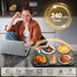 9 Settings, 25.8"x15.6", Food Warming Mat, Electric Warming Tray for Buffets & Parties, Silicone Heating Mat for Food