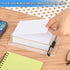 Clear Index Card Storage Holder, Acrylic Small Cards Display Rack for Desk, Fits 3" x 5" Cards