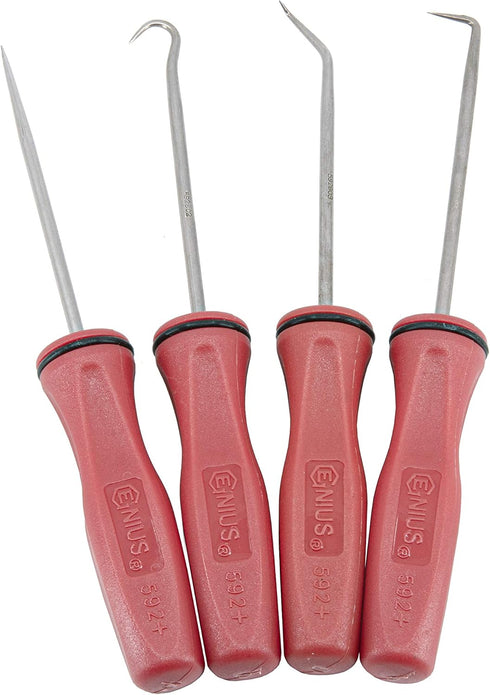 Genius Tools PK-AHP4 4 Piece Miniature Picks Set