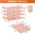 Paper Letter Tray Organizer with 4-Tier Desk Accessories, Workspace Organizers with Drawer & 2 Pen Holders