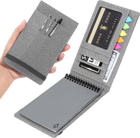 Notebook Cover for Rocketbook Mini Size, Compatible with Field Notes, Waterproof Fabric