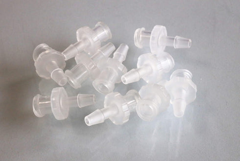 BleedZone Female Luer Lock Connector - 3/32"" Hose Barb Fittings PP Polypropylene Hose, 25x Luer Lock Adapter for Laboratory Equipment, Luer Lock Syringe, Female Hose Connector, Luer Hose Barb Adapter