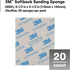 3M 02601, 4 1/2 5 1/2 20 Pack, Softback Sanding Sponge x in, Ultrafine Grit, Fast Cutting