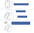 YOO.MEE On Wall Mount Shower Bracket for Handheld Shower Head, Height Adjustable Holder - Chrome