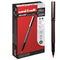 Uniball Deluxe Red Rollerball Pens, 0.5mm Micro Point, Pack of 12