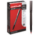 Uniball Deluxe Red Rollerball Pens, 0.5mm Micro Point, Pack of 12