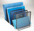 Rolodex File Sorter, Stackable Mesh, Black, Five Sorters (8.25" x 14.375" x 7.75")
