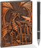 DND Dragon Journal Notebook, 3D Dragon Embossed Notebook with Pen, 200 Pages A5 Leather Notepad for Dungeons and Dragons