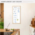 MCS 14x30 Dry Erase Weekly Meal Planner Whiteboard with Natural Frame for Wall, Family Planner & Shopping List