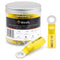 Wirefy 90 PCS Heat Shrink Ring Terminals #10 - Resistant Ring Connectors for Eyelet Wire Connectors - Yellow 10-12 AWG