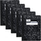 Mead Composition Notebooks, Wide Ruled, 100 Sheets, 5 Pack (72368)