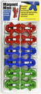 The Pencil Grip Magnet Man People Shaped Magnet Clips, Set of 12, Assorted Color, TPG-13212P