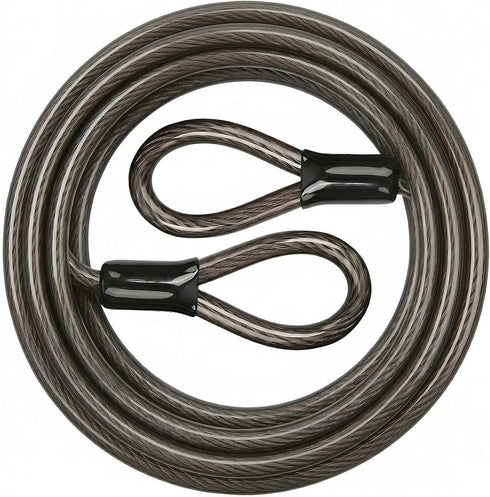 J-TECH DYNAMICS Security Cable with Loops, 12MM Heavy Duty Lock Cable, 4FT 7FT 10FT