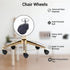 BTExpert 2" Heavy Duty Office Chair Wheels, Safe for All Floors, Rotating Mute Universal Standard Stem Size,
