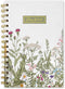 Vintage Wildflower Spiral Journal Notebook, 80 Sheets A5 Retro Floral College Ruled with Twin-Wire Binding