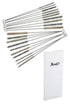 Wire Tube Brushes for Cleaning Pipe - Stainless Steel Round Wire Brush for Auto Parts, Bottles, Tubes (20 Pieces)