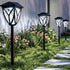 6500K IP65 6-Pack Ensenior Solar Lights Outdoor, LED Solar Garden Lights for Pathway Yard Patio Walkway Planter Walkway