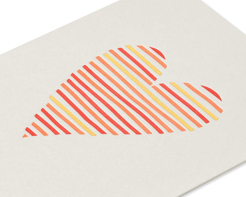 Papyrus Blank Romantic Card - Anniversary, Friendship (Heart)