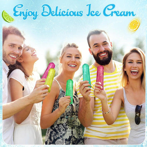 600 (3.2 11.8 Inch) Hoolerry Pcs Disposable Ice Lolly Bags Plastic Mold Ice Cream Bags with Silicone Foldable Funnel