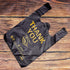 50 pcs Thank You Plastic Grocery Bags, Reusable T Shirt Bags for Store Shopping, Black