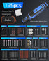 8V 135pcs 2.8Ah 5-Speed 30000RPM Cordless Rotary Tool Kit with Accessories, Battery Rechargeable Engraving Pen with LED