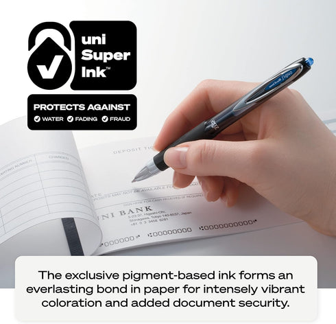 Uniball Signo 207 12 Pack Gel Pens, 0.7mm Medium Assorted Colors, Smooth Writing Office Supplies