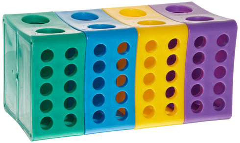 Heathrow Scientific HD29040A Rota-Rack Rotating 4-WAY Tube Rack for Large Tubes, 224 x 110 x 110mm