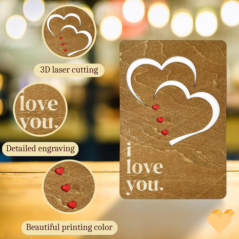 I Love You Valentines Day Cards For Him, Her, Anniversary Card For Boyfriend, Girlfriend, Board Game Lovers, Cute