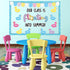 Summer Bulletin Board Decorations, Floating Into Summer Classroom Border Duck Pool Float Paper Cutouts