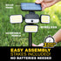 50% 108 180 Bell+Howell Bionic Flood Light ASON TV, Solar Lights Outdoor Waterproof- Brighter COB-LED's w/Motion Sensor
