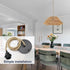ASCMZOS E26 Hemp Rope Pendant Light Kit, Boho Pendant Light Fixture UL Lamp Holder Lamp Socket, Vintage Ceiling Lights