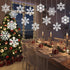Zonon 45 Pieces Snowflake Cutouts - Winter Christmas Paper Decorations with Glue Point Dot for Home Class Office Decor