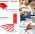Set 20 2 Bexter Carpenter Pencil with Sharpeners Red Flat Woodworking Marking Tools + Sharpeners for Construction