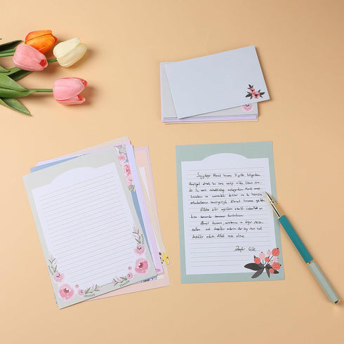 Set 5.2" 7.3", 60 30 Mr. Pen- Stationery Writing Paper with Envelopes, x Letter Sheets & Envelopes, Smooth Printable