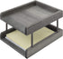 MyGift 2-Tier Rustic Gray Wood Paper File Organizer, In and Out Tray for Office Desktop Document Holder Rack