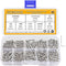 320 Pieces M3 Stainless Steel Button Head Hex Socket Head Cap Bolts Screws Nuts Assortment Kit with Wrench