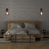 Set Asnxcju Industrial Wall Sconces of Two, Farmhouse Wall Sconce, Vintage Wire Cage Wall Lighting Sconce, Black Wall