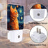 Cat Night Light, Lonely Ginger Cat Night Lights Plug into Wall Decor for Bedroom, Bathroom, Hallway, Kitchen, Dusk
