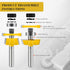 2Pcs 1/4 Inch ASNOMY Shaker Rail and Stile Router Bits for Cabinet Door, Shank Woodworking Tongue and Groove Router Bit